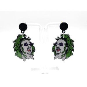 Bettlejuice Halloween Acrylic Dangle Earrings